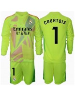 Otroške Nogometnih dresov Real Madrid Thibaut Courtois #1 Vratar Tretji 2024-25 Dolgi rokavi (+ hlače)